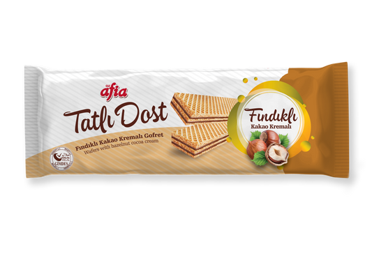 Afia - Tatlı Dost Fındıklı Kakao Kremalı Gofret / Tatlı Dost Haselnuss-Kakao-Creme-Waffel 140g