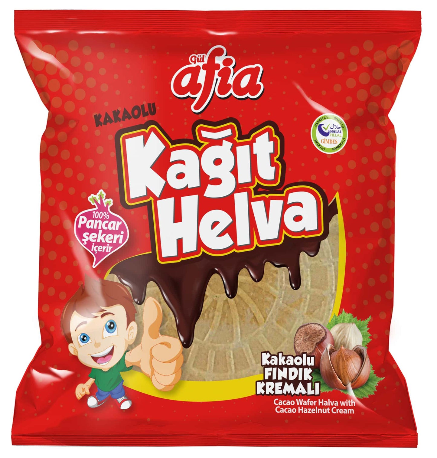 Afia - Kakaolu Kağıt Helva / Kakaowaffel 40g