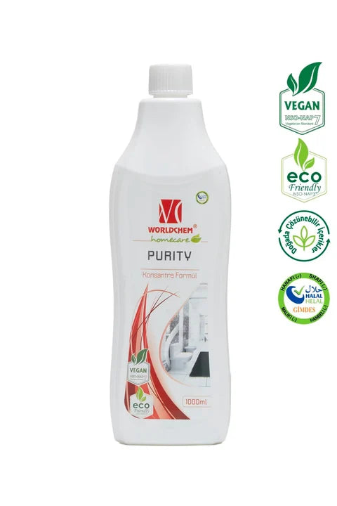 Worldchem - Purity Bitkisel Banyo Tuvalet Temizleyici / Purity Pflanzlicher Badezimmer-Toilettenreiniger 1L