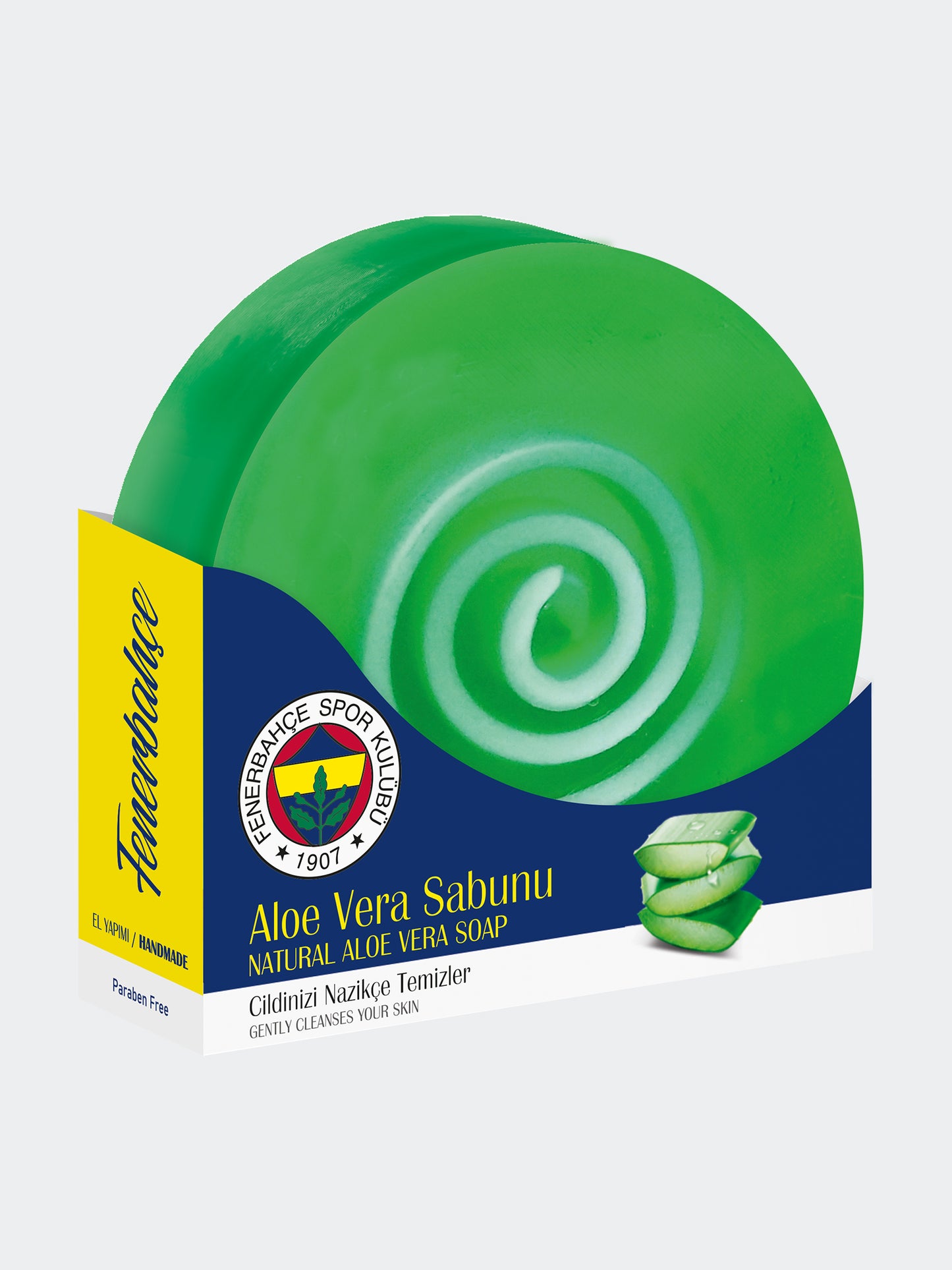 Fenerbahce El Yapımı Aloe Vera Sabunu / Fenerbahce Handgemachte Aloe Vera Seıfe 150g