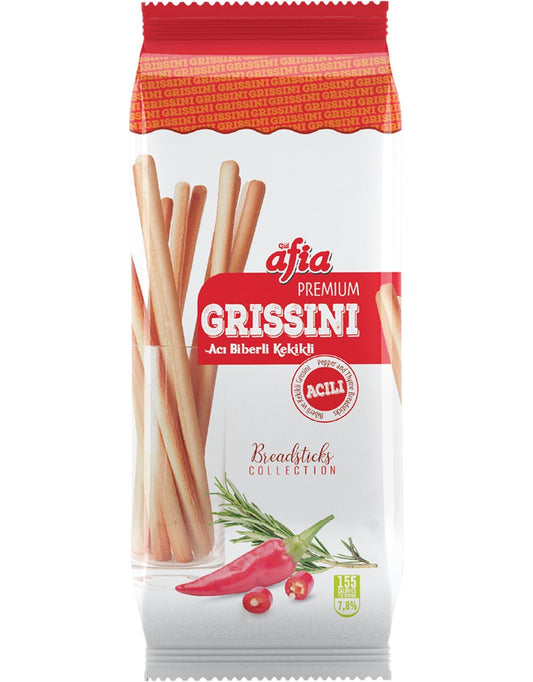 Afia - Grissini Acı Biberli / Grissini Peperoni Scharf 60g