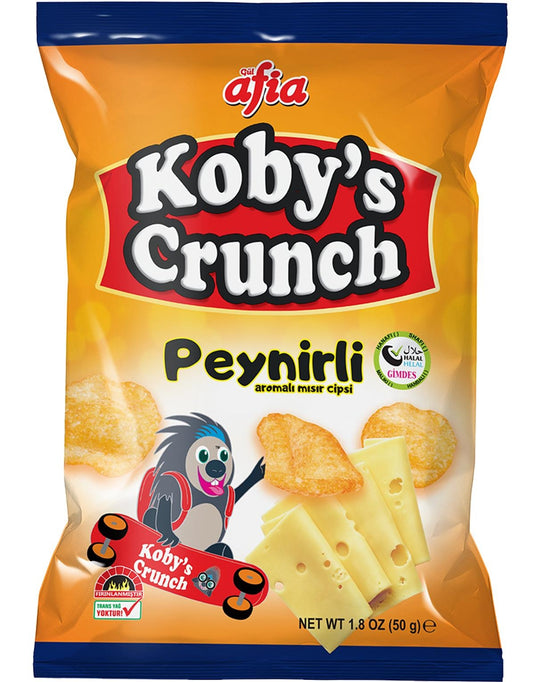 Kobys Crunch Peynir Aromalı Mısır Cips 50 Gr - Kobys Maischips mit Crunch-Käse-Geschmack 50 Gr