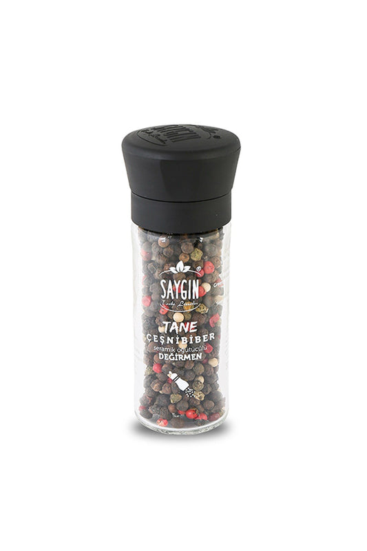 Saygin - Çeşni Karabiber Değirmen / Bunte Schwarzpfeffermühle 50g