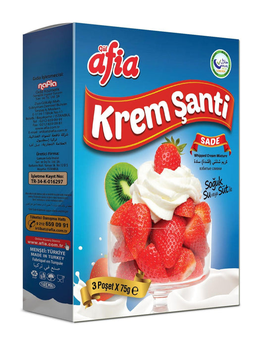 Afia - Sade Krem Şanti / Schlagsahne 3*75g